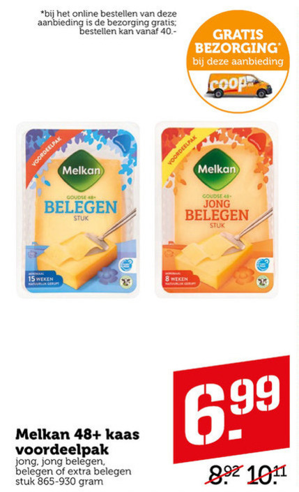 Melkan   kaas folder aanbieding bij  Coop - details