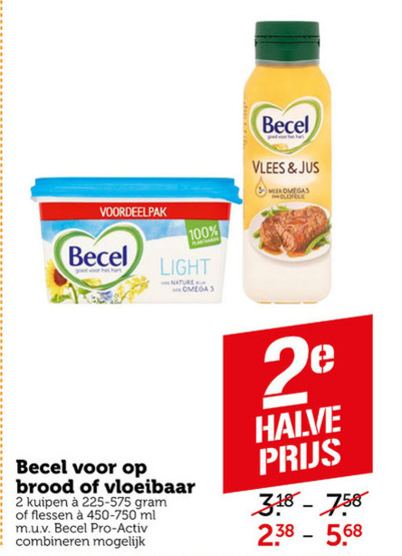 Becel   olie en vetten, margarine folder aanbieding bij  Coop - details