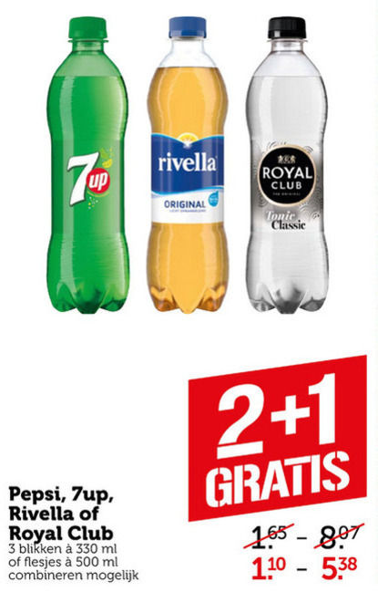 7-Up   frisdrank, cola folder aanbieding bij  Coop - details