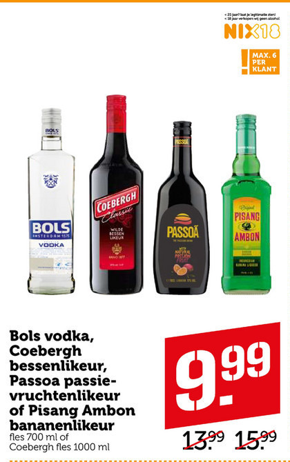 Passoa   wodka, likeur folder aanbieding bij  Coop - details