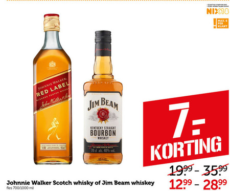 Johnnie Walker   whisky, bourbon folder aanbieding bij  Coop - details