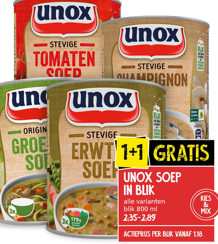 Unox   soep folder aanbieding bij  Jan Linders - details