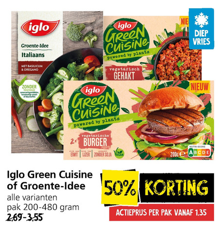 Iglo   vegetarisch folder aanbieding bij  Jan Linders - details