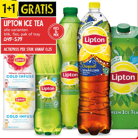 Lipton   ice tea folder aanbieding bij  Jan Linders - details