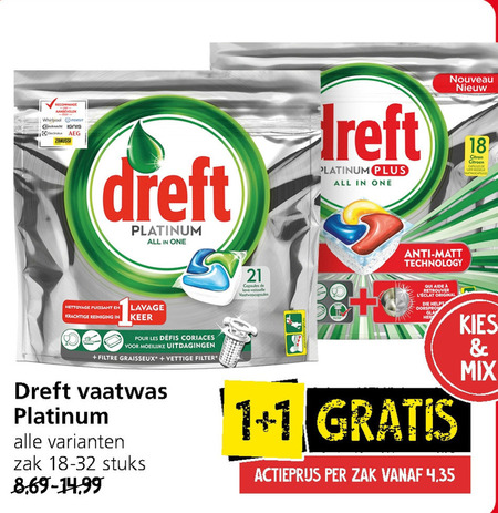 Dreft   vaatwasmiddel folder aanbieding bij  Jan Linders - details