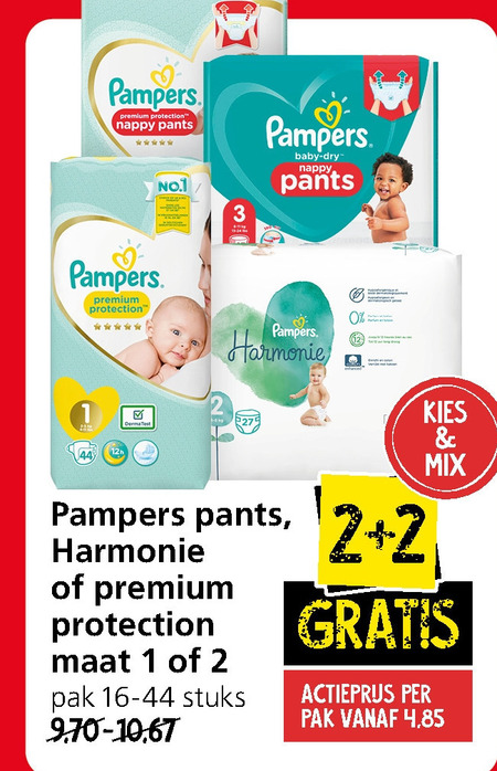 Pampers   luiers, luierbroekjes folder aanbieding bij  Jan Linders - details