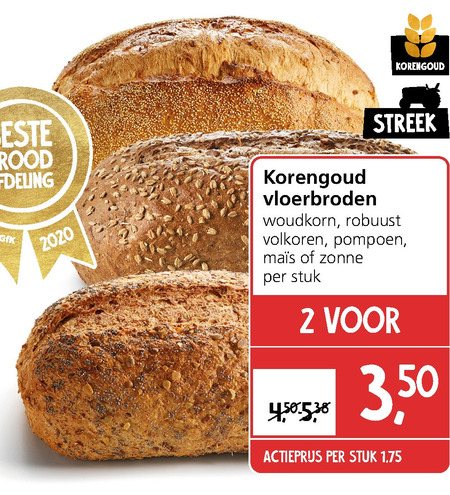 Korengoud   brood folder aanbieding bij  Jan Linders - details