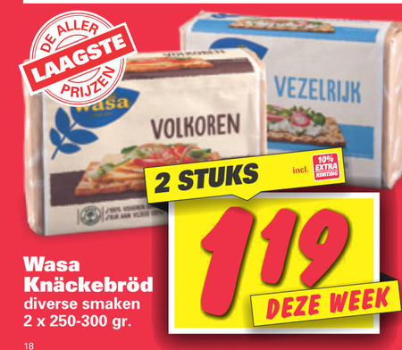 Wasa   knackebrod folder aanbieding bij  Nettorama - details