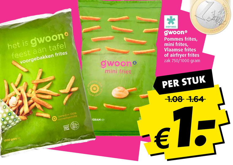 Gwoon   patat folder aanbieding bij  Boni - details