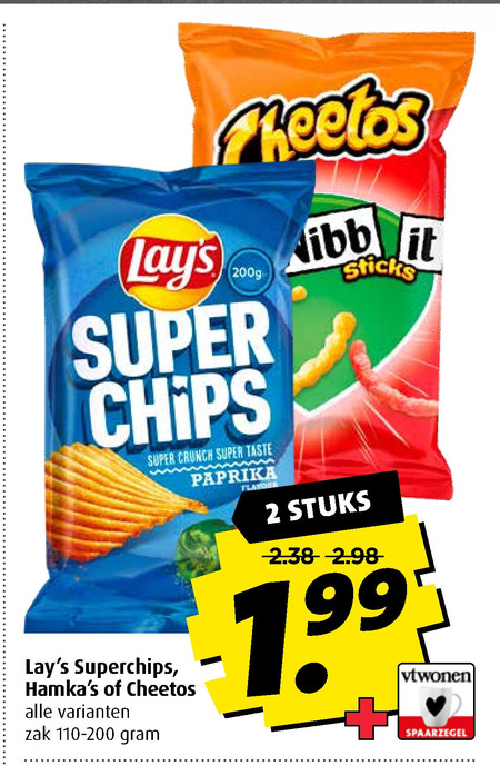 Lays   chips, zoutje folder aanbieding bij  Boni - details