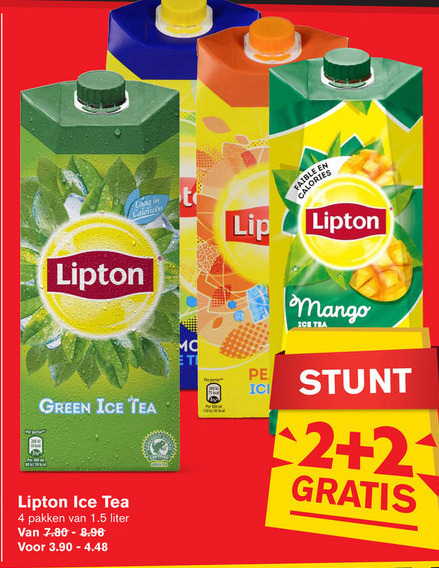 Lipton   ice tea folder aanbieding bij  Hoogvliet - details