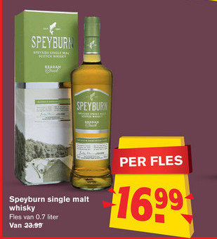 Speyburn   whisky folder aanbieding bij  Hoogvliet - details