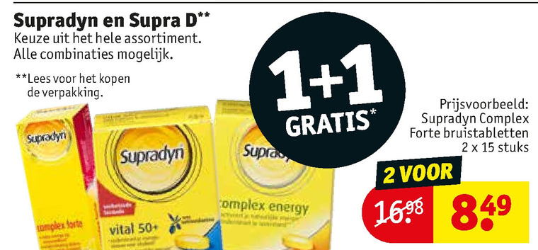 Supradyn   multivitaminen folder aanbieding bij  Kruidvat - details