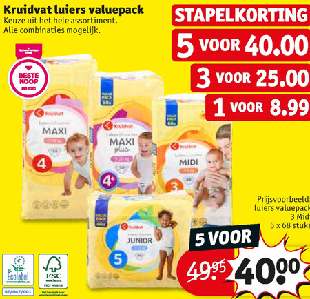 Kruidvat Huismerk   luiers folder aanbieding bij  Kruidvat - details