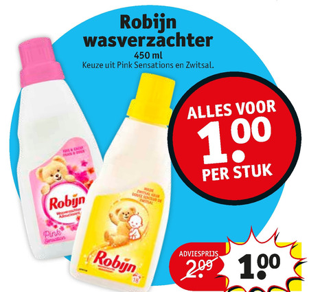 Robijn   wasverzachter folder aanbieding bij  Kruidvat - details