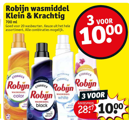 Robijn   wasmiddel folder aanbieding bij  Kruidvat - details