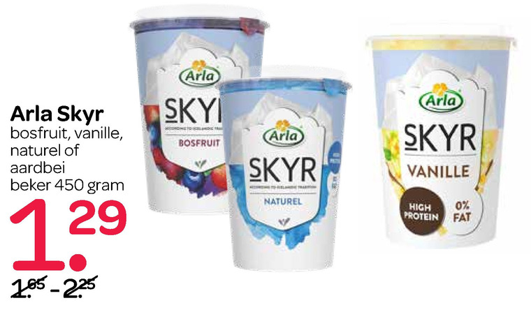 Arla   yoghurt, vruchtenyoghurt folder aanbieding bij  Spar - details
