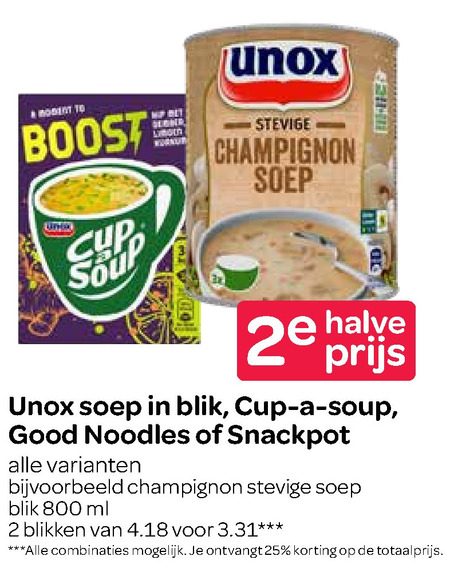 Cup a Soup   soep, noodles folder aanbieding bij  Spar - details