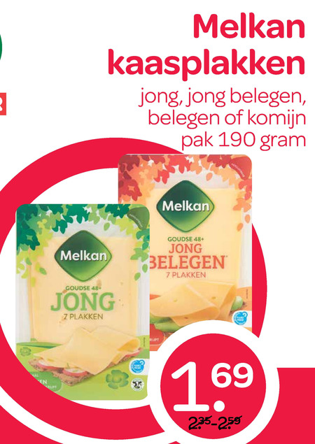 Melkan   kaasplakken folder aanbieding bij  Spar - details