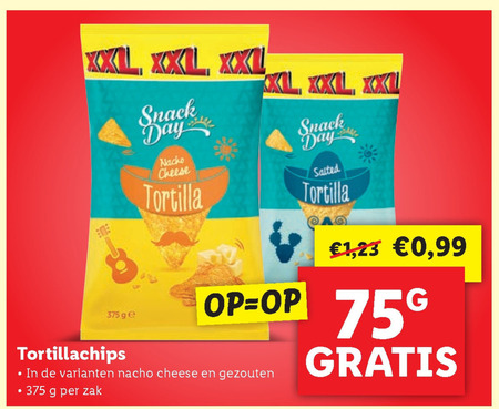 SnackDay   chips folder aanbieding bij  Lidl - details