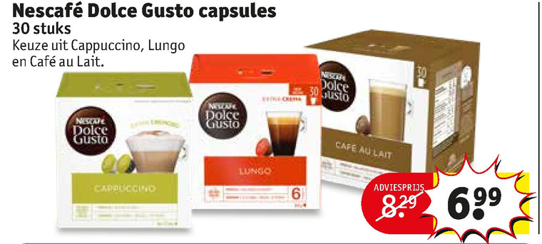 Nescafe   dolce gusto capsules folder aanbieding bij  Kruidvat - details