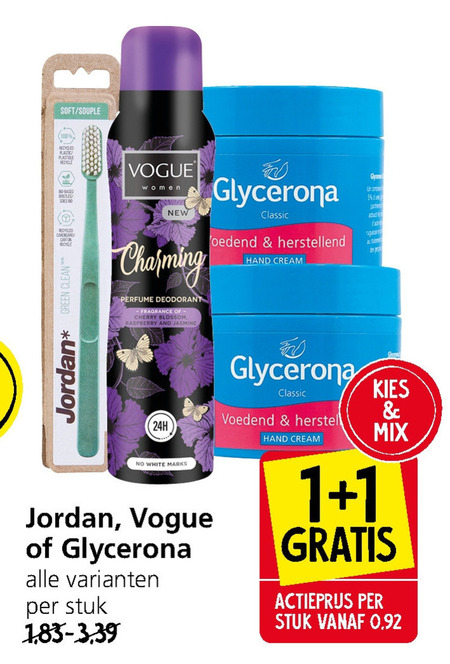 Jordan   tandenstokers, deodorant folder aanbieding bij  Jan Linders - details