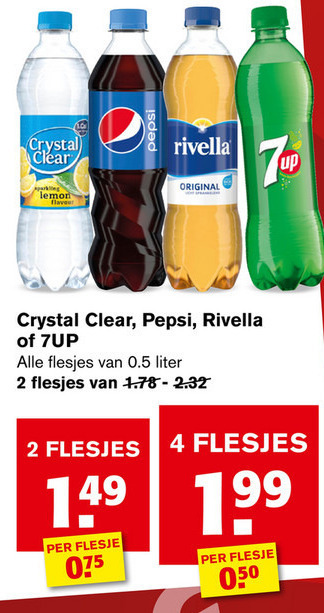 7-Up   cola, frisdrank folder aanbieding bij  Hoogvliet - details