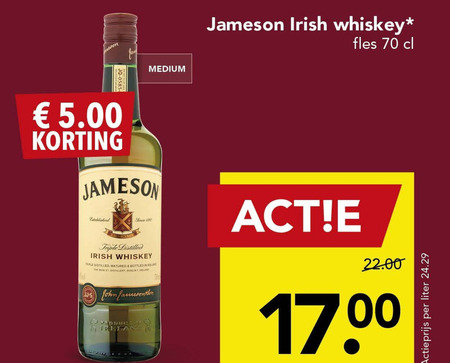 Jameson   whisky folder aanbieding bij  Deen - details