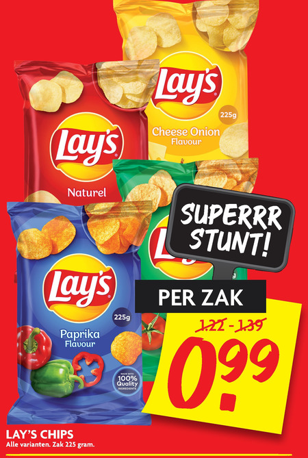 Lays   chips folder aanbieding bij  Dekamarkt - details