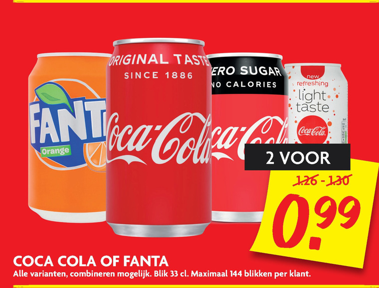 Coca-Cola   frisdrank, cola folder aanbieding bij  Dekamarkt - details