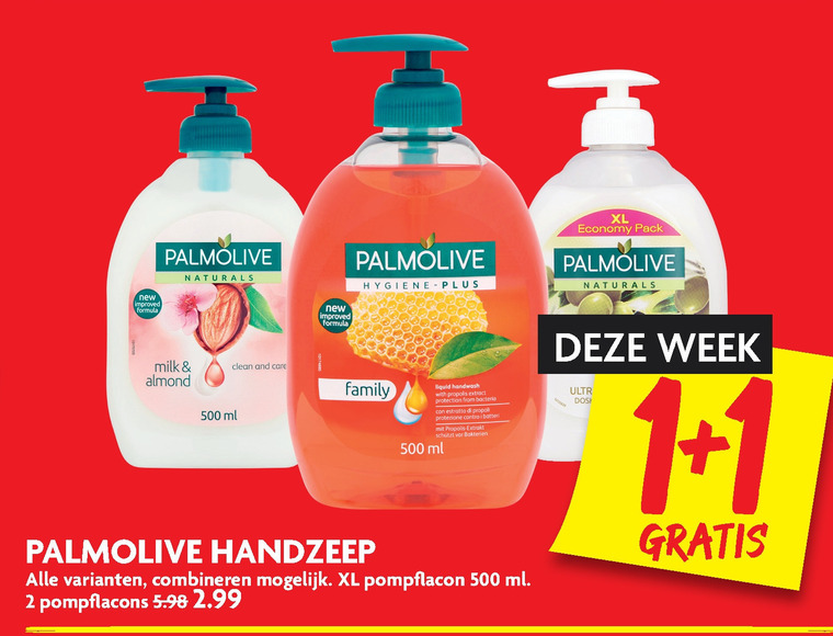 Palmolive   handzeep folder aanbieding bij  Dekamarkt - details