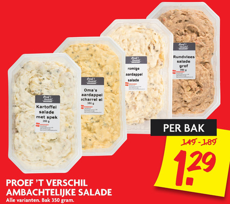 Proef t Verschil   salade folder aanbieding bij  Dekamarkt - details