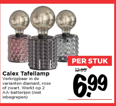 Calex   tafellamp folder aanbieding bij  Vomar - details