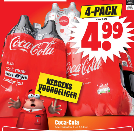 Coca-Cola   cola folder aanbieding bij  Dirk - details