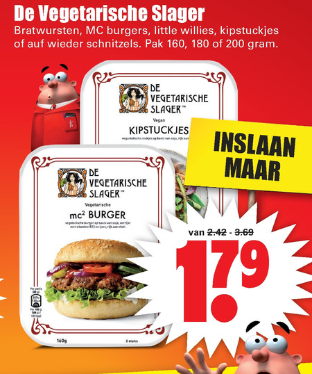 De vegetarische Slager   vegetarisch folder aanbieding bij  Dirk - details