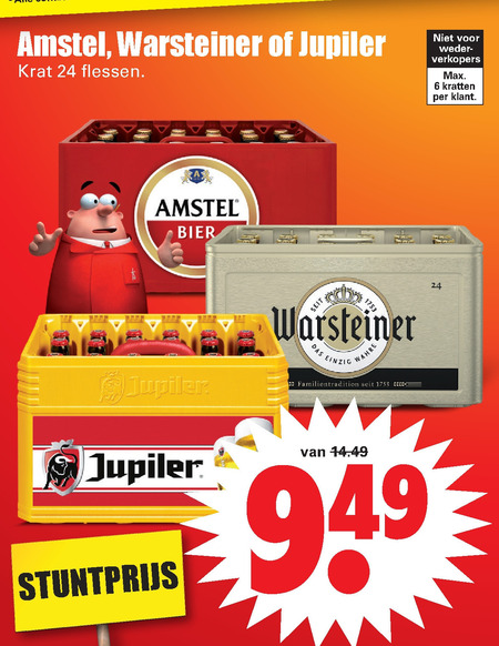 Jupiler   krat bier folder aanbieding bij  Dirk - details