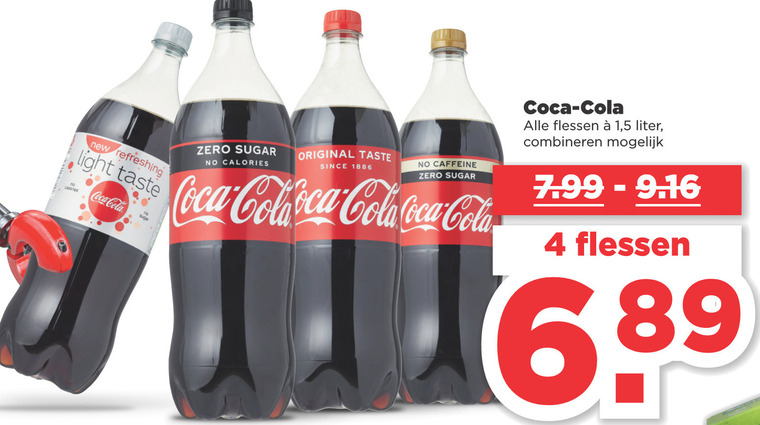 Coca-Cola   cola folder aanbieding bij  Plus - details