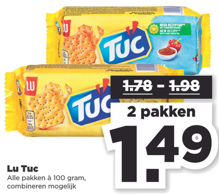 Lu Tuc   zoutje folder aanbieding bij  Plus - details