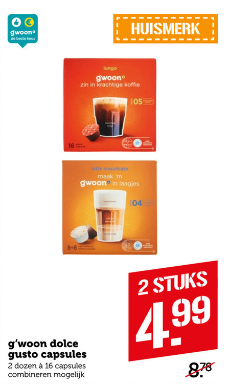 coop dolce gusto capsules
