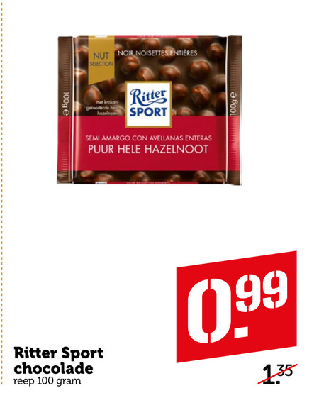 Ritter Sport   chocolade folder aanbieding bij  Coop - details