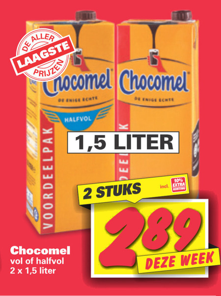 Chocomel   chocolademelk folder aanbieding bij  Nettorama - details