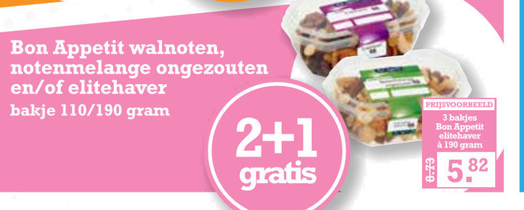 Bon Appetit   noten, studentenhaver folder aanbieding bij  Boons Markt - details