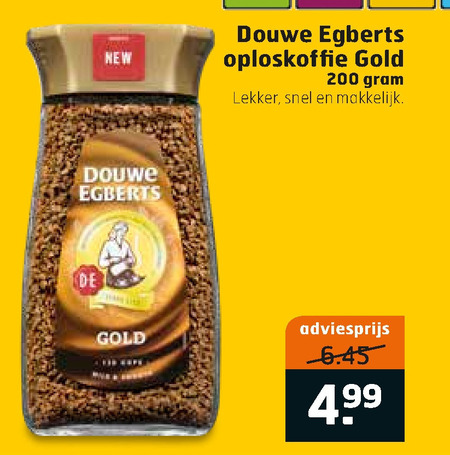 Douwe Egberts   oploskoffie folder aanbieding bij  Trekpleister - details