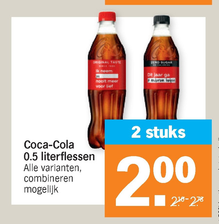 Coca-Cola   cola folder aanbieding bij  Albert Heijn - details