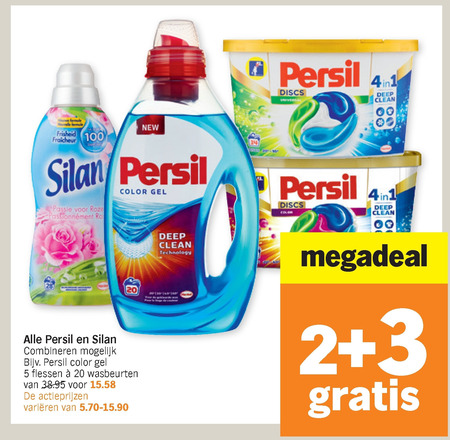 Silan   wasmiddel, wasverzachter folder aanbieding bij  Albert Heijn - details