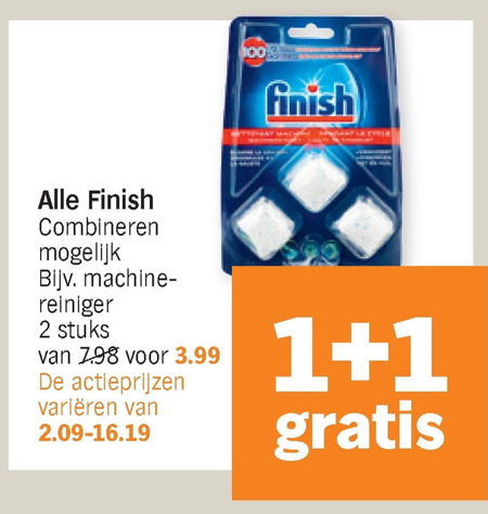 Finish   vaatwasmiddel folder aanbieding bij  Albert Heijn - details