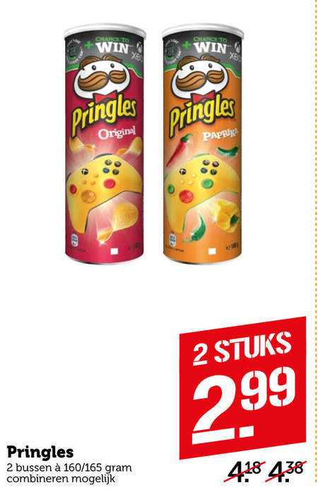 Pringles   chips folder aanbieding bij  Coop - details