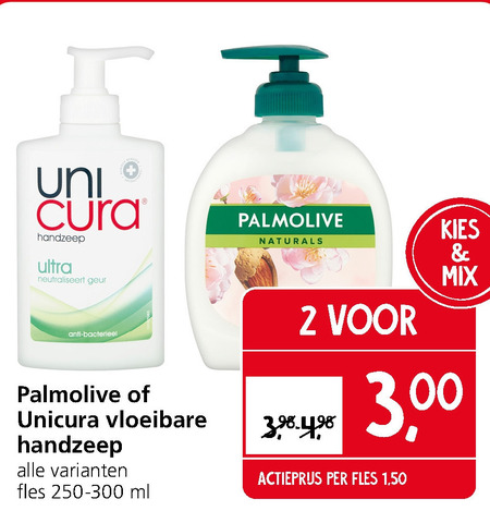 Palmolive   handzeep folder aanbieding bij  Jan Linders - details