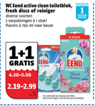 WC Eend   toiletblok folder aanbieding bij  Poiesz - details