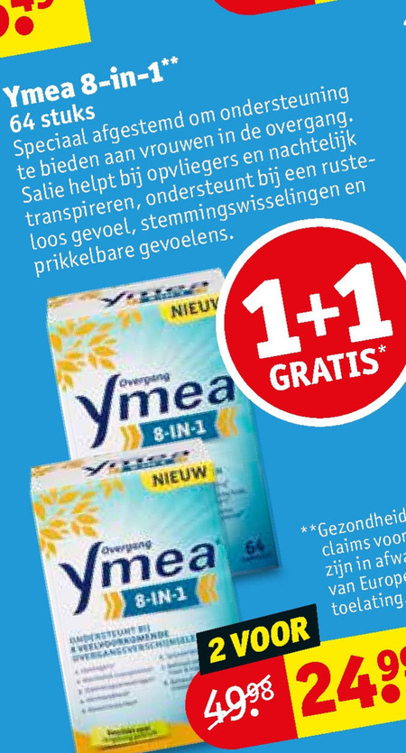 Ymea   voedingssupplement folder aanbieding bij  Kruidvat - details